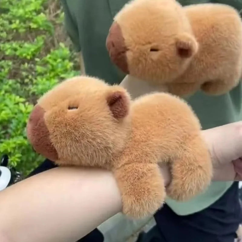 Baby Capybara 9" Snap-Bracelet Plushie Stuffed Animal