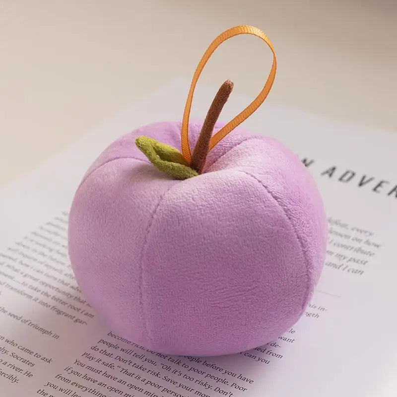 Mini Apple Plush Christmas Ornament