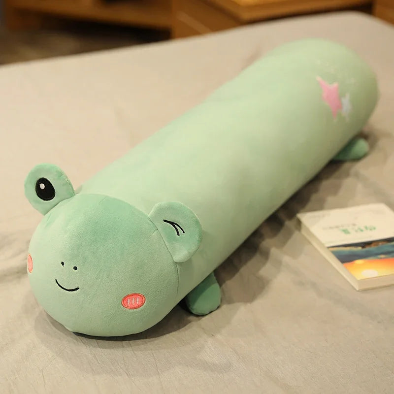 Francie the Frog Animal Rollie Body Pillow Case