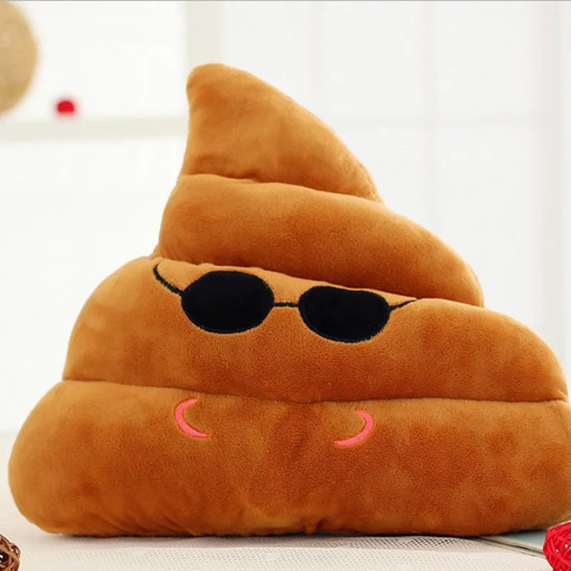 Expressive Poop Emoji Plush