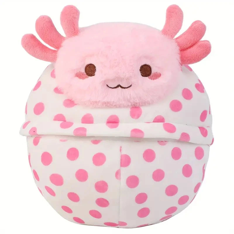 Axolotl Hatchling in Egg Plushie