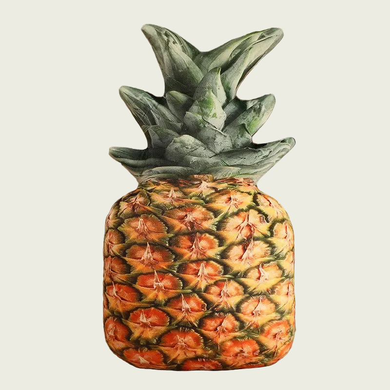 Pineapple Printed Fruit Plush Cushion
