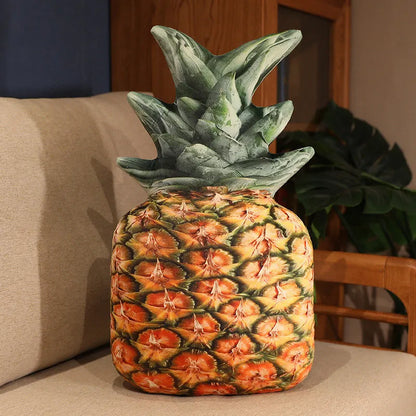 Pineapple Printed Fruit Plush Cushion