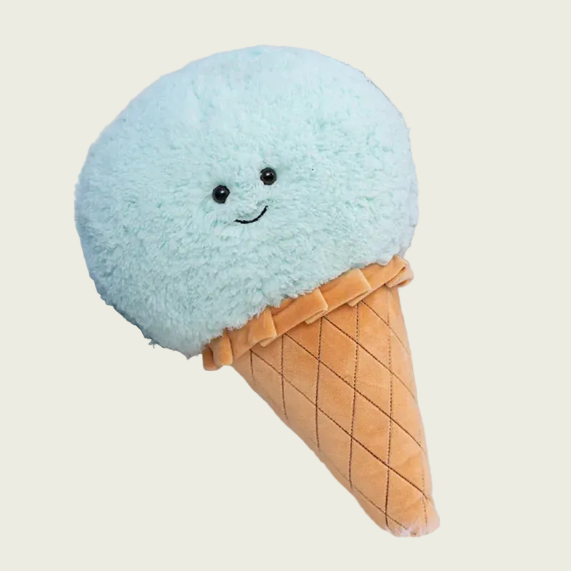 Cookie Monster Ice Cream Scoop on a Cone