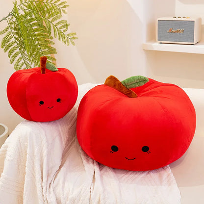 Red Apple Smiling Cartoon Plushie