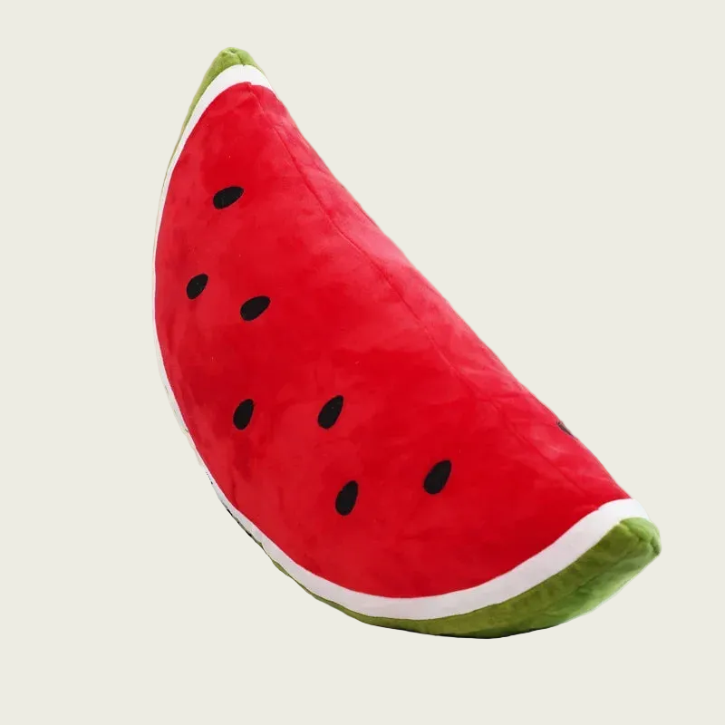 Black Seeded Watermelon Half Slice Plush