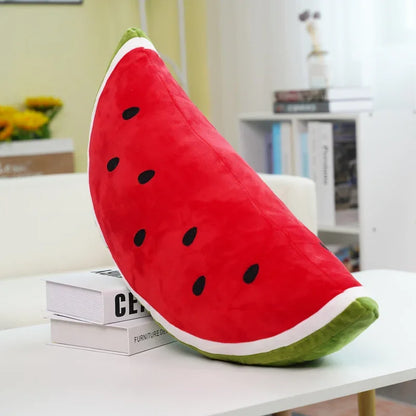 Black Seeded Watermelon Half Slice Plush