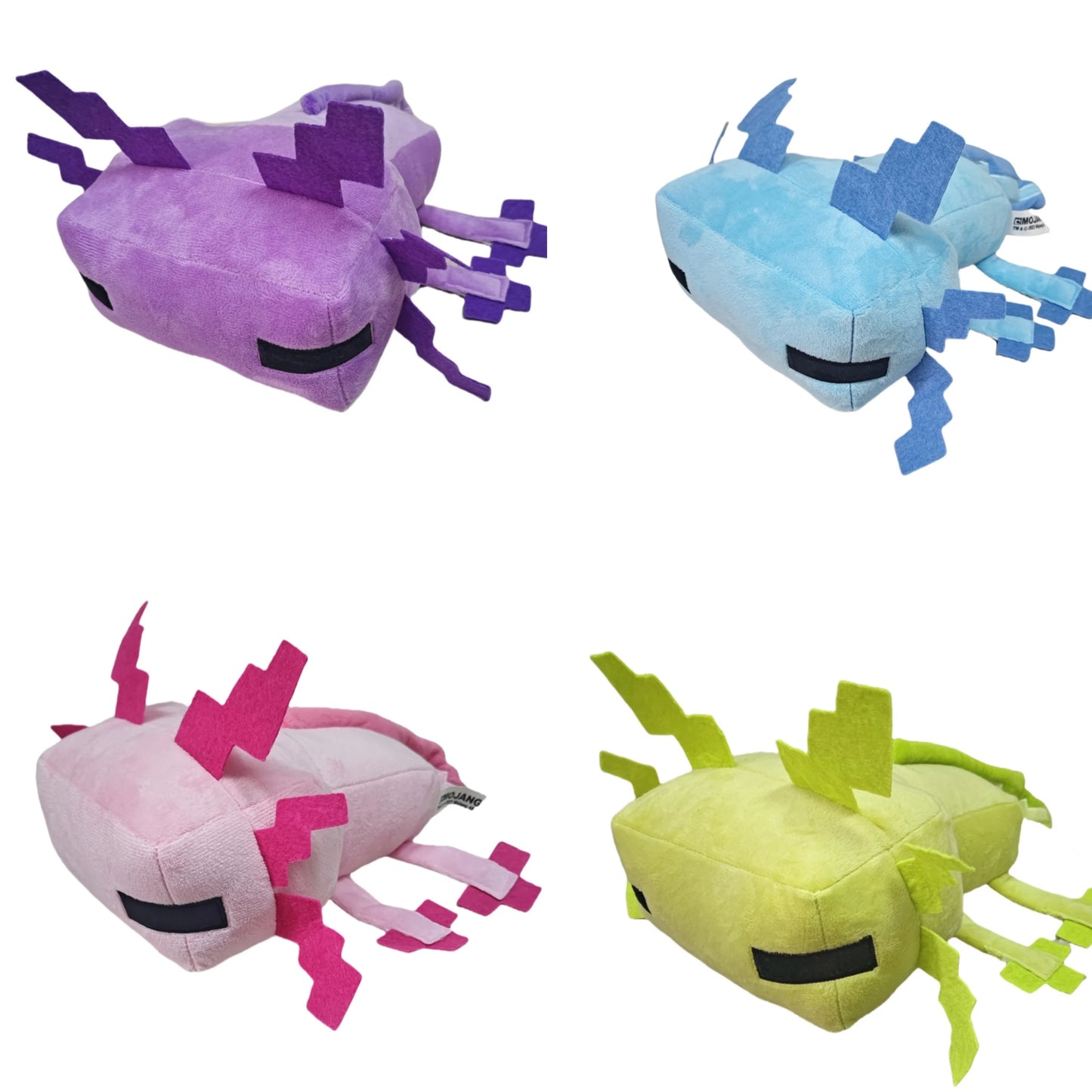 Digital Axolotl Plushie Pixel Stuffed Animal