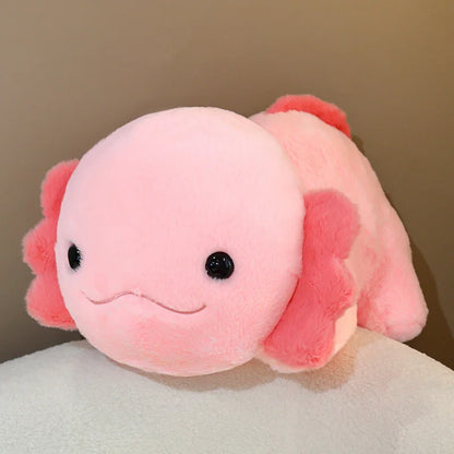 Big Head Axolotl Plushie Stuffed Toy