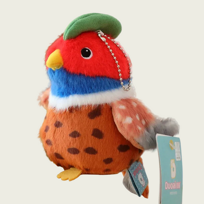 Pheasant Pocket Bird Keychain Pendant