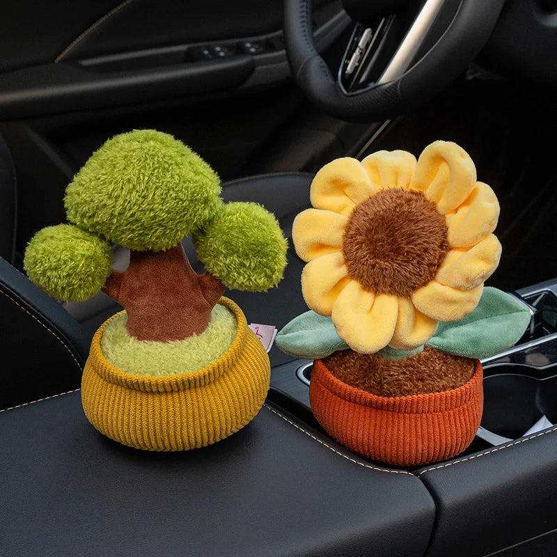 Mini Sunflower Plant Plush with Velcro