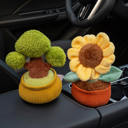 Mini Sunflower Plant Plush with Velcro