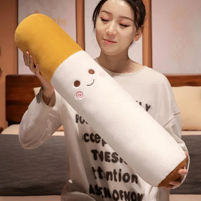 Smiley Cigarette Plush Body Pillow