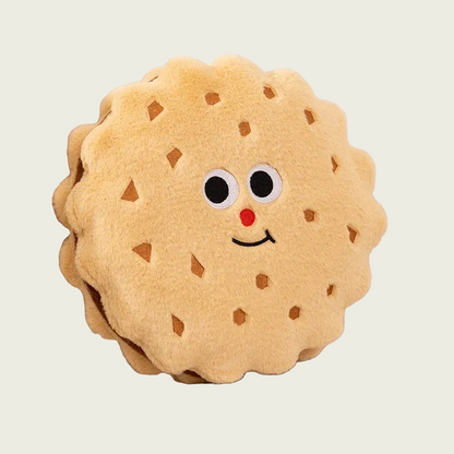 Round Biscuit Cookie Plush Pillow Cushion