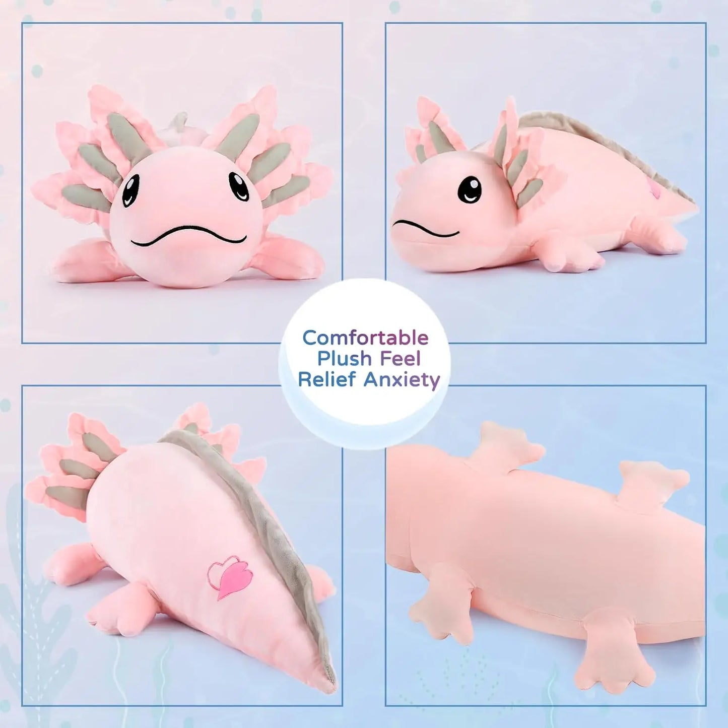 Weighted Axolotl Plushie Stuffed Animal