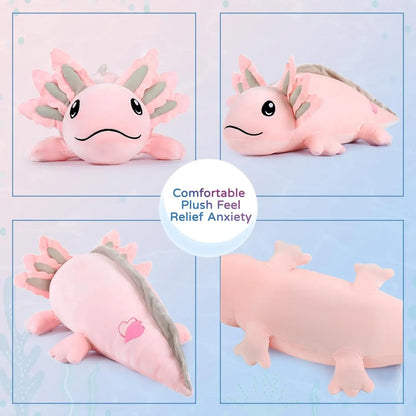 Weighted Axolotl Plushie Stuffed Animal