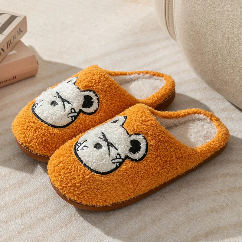 Rough Bear Plush Slippers