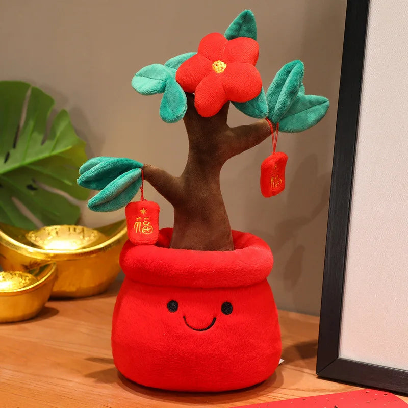 Red Envelope Luck & Protection Plushie Tree