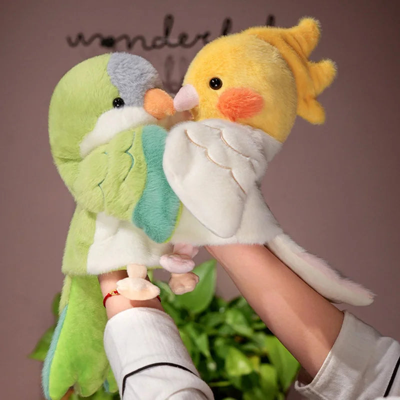 Yellow Budgerigar Hand Puppet