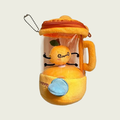 Orange Plush Smoothie Blender with Drawstring Cord