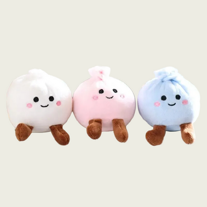 Dim Sum Steamed Bun Plushie Keychain