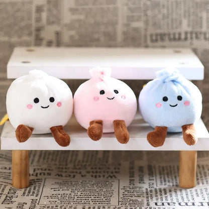 Dim Sum Steamed Bun Plushie Keychain