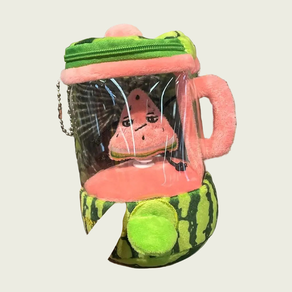 Watermelon Plush Smoothie Blender with Drawstring Cord