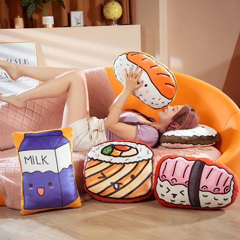 Onigiri Printed Plushie Pillow
