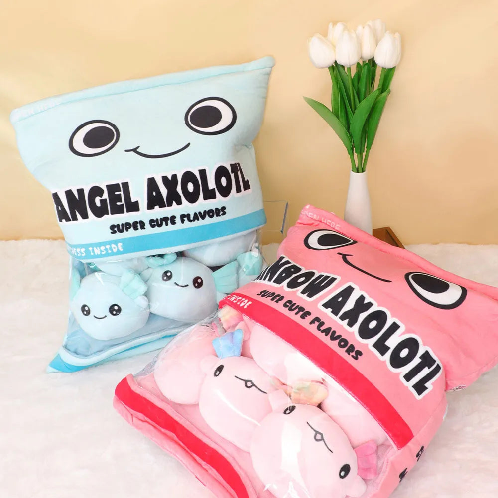 Bag of Mini Axolotl Plushies