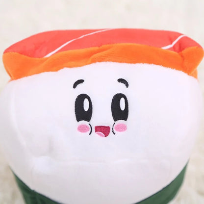 Salmon Nigiri with Seaweed Plushie Cushion