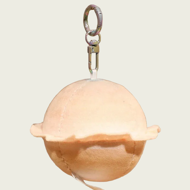 Micro Saturn Planet Plush Keychain