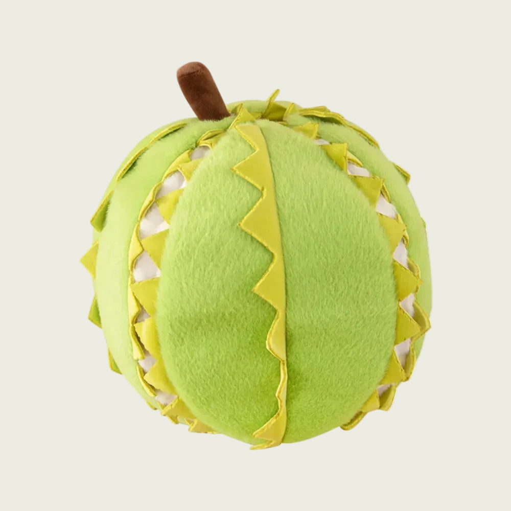 Splittable Durian Plushie with Detachable Durian Meat Sections