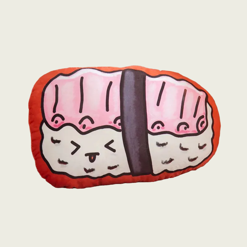 Tuna Nigiri with Seaweed Printed Plushie Pillow