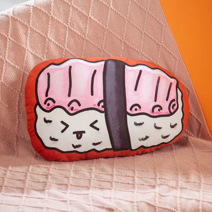 Tuna Nigiri with Seaweed Printed Plushie Pillow