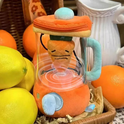 Carrot Plush Smoothie Blender with Drawstring Cord