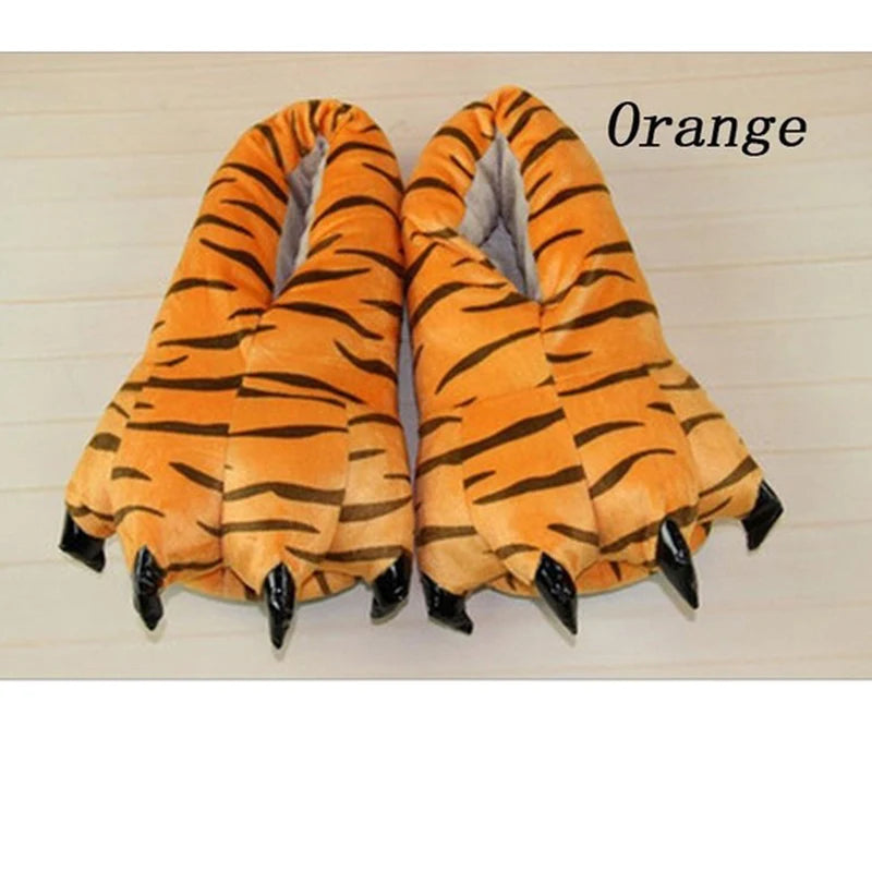 Monster Animal Claw Plush Slippers