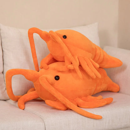 Orange Crawfish Plush Toy