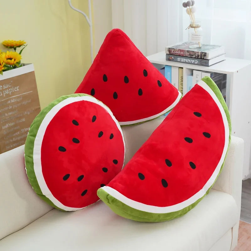 Black Seeded Watermelon Quarter Slice Plush