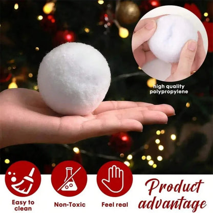 White Plush Snowballs (12)