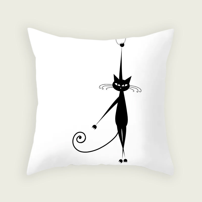 Cat Hanging By 1 Paw Plush Pillow Case