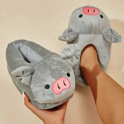 Pig Plush Slippers