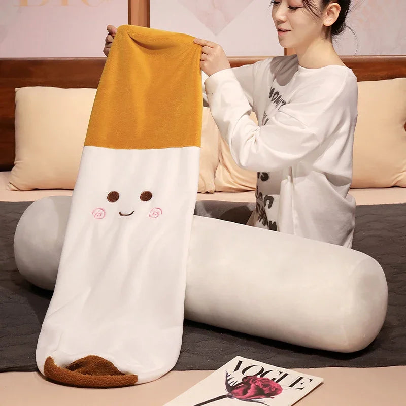 Smiley Cigarette Plush Body Pillow