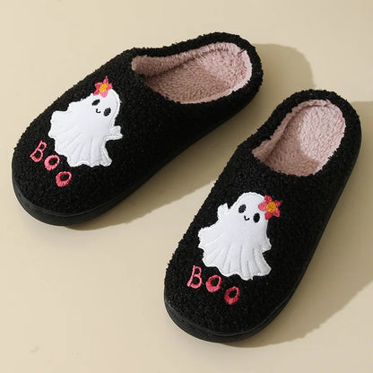 Ghost Boo Plush Slippers