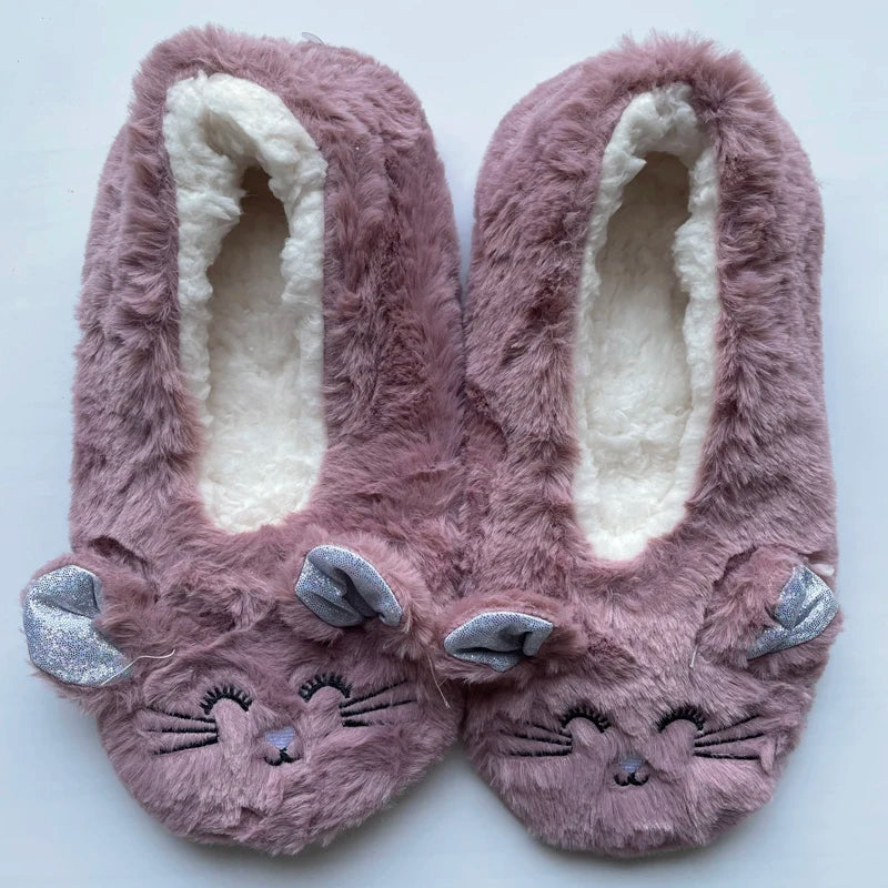 Mouse Plush Slippers