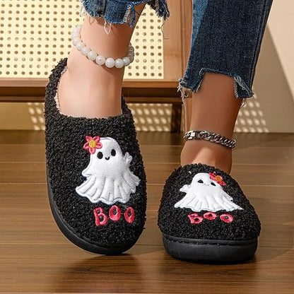 Ghost Boo Plush Slippers