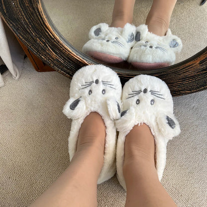 Mouse Plush Slippers