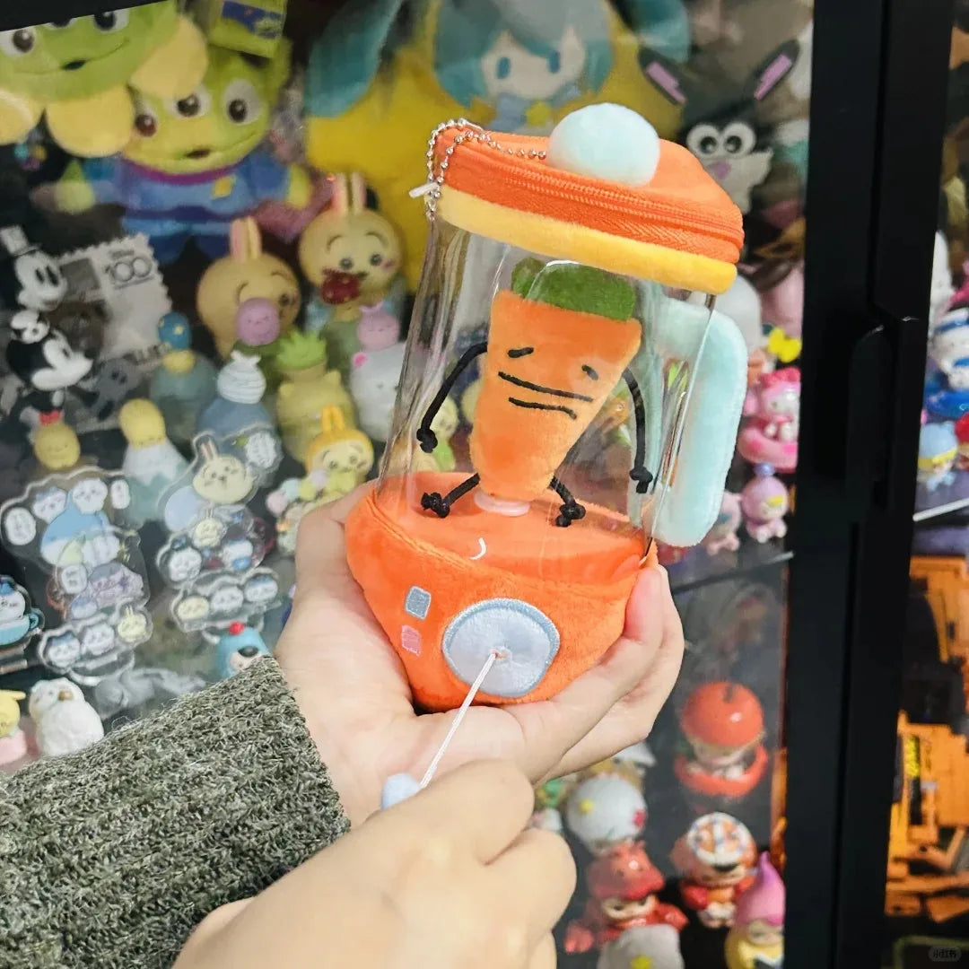 Carrot Plush Smoothie Blender with Drawstring Cord