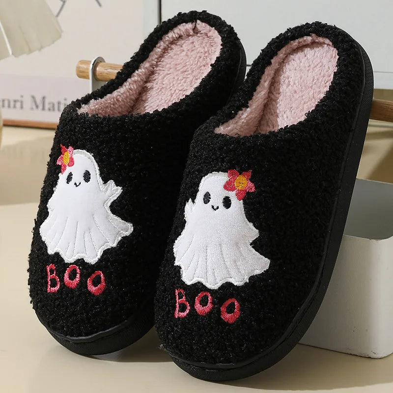 Ghost Boo Plush Slippers