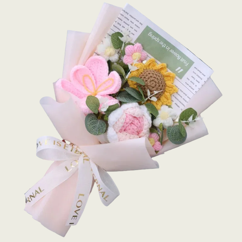 Pink Hibiscus / Pink Rose / Sunflower Plush Florist