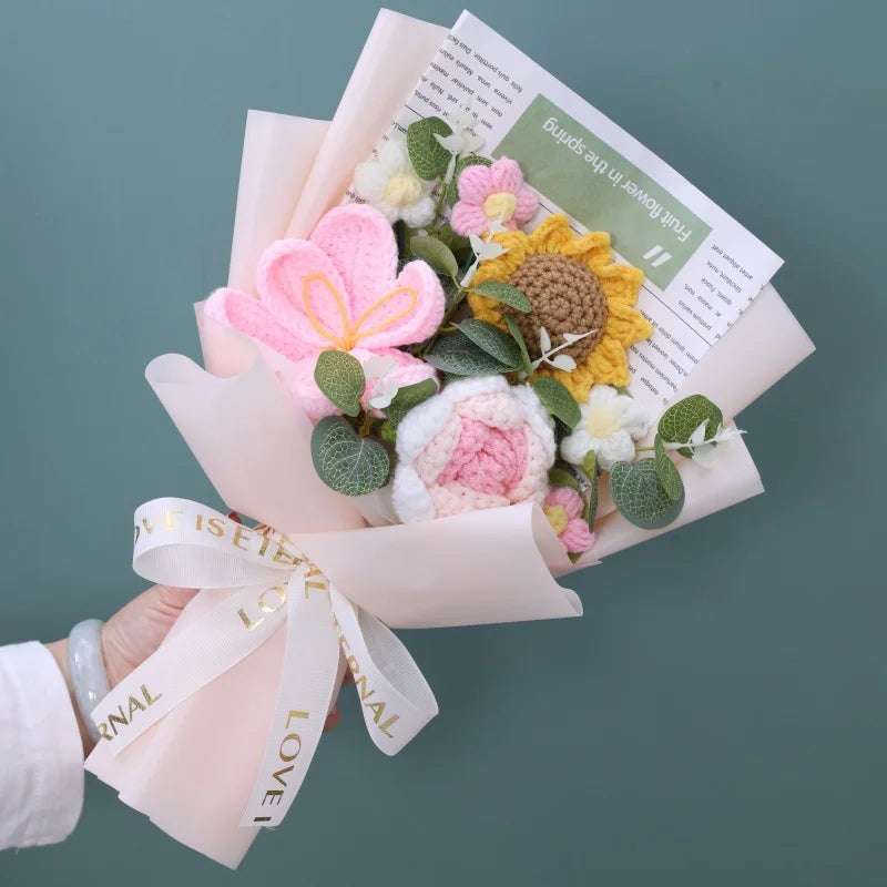 Pink Hibiscus / Pink Rose / Sunflower Plush Florist